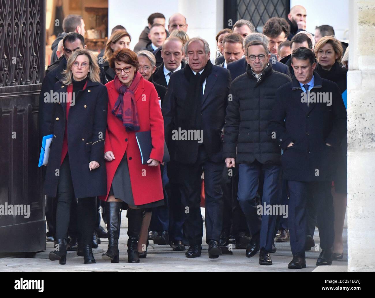Frankreich, Paris, 2025-01-03. Premier conseil des ministres. Photographie de Francois Pauletto. Stockfoto