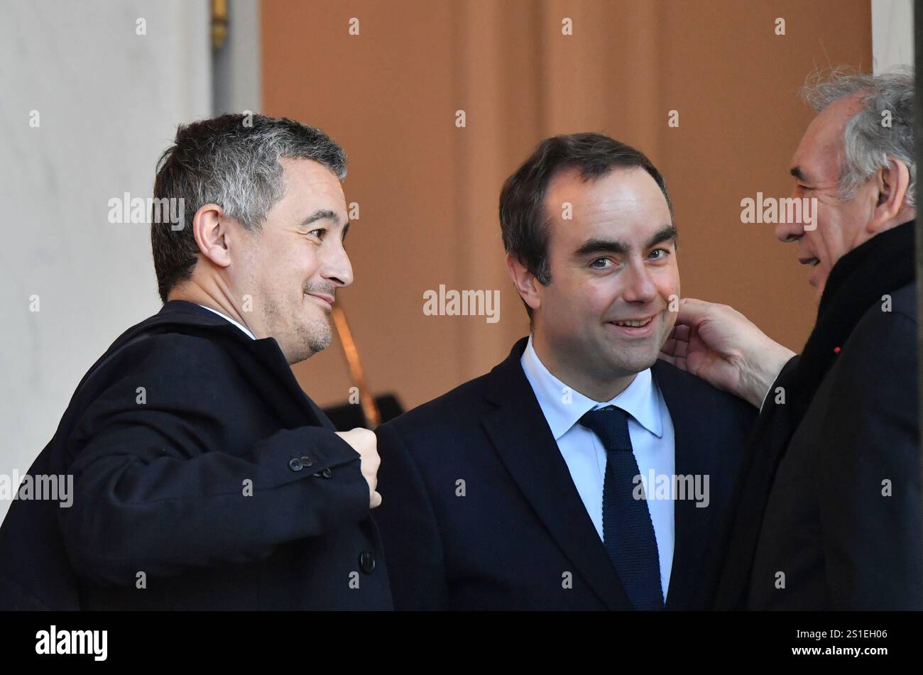 Frankreich, Paris, 2025-01-03. Premier conseil des ministres. Photographie de Francois Pauletto. Stockfoto