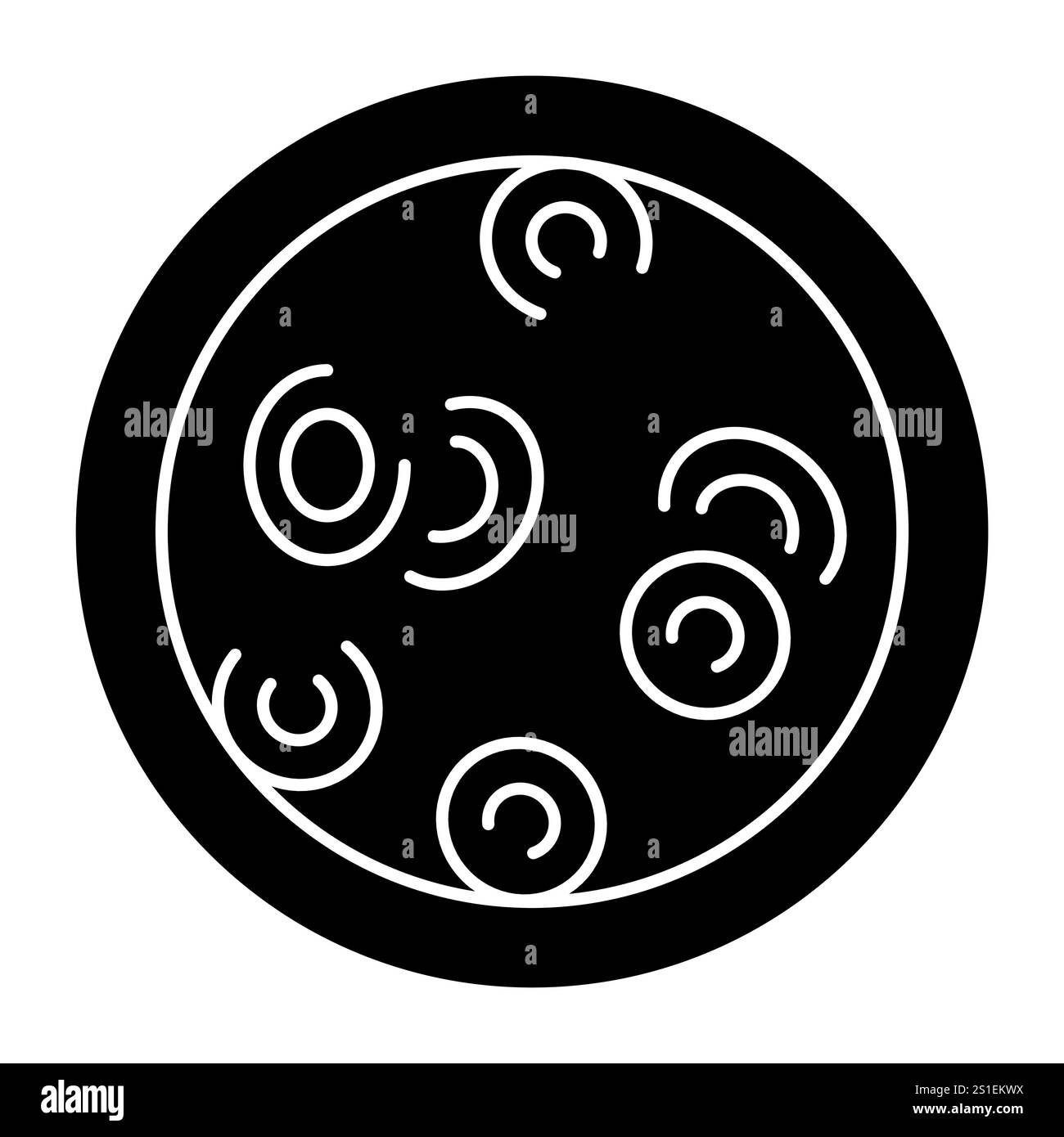 Farblinie für perniziöse Anämie. Autoimmunerkrankungen. Vektorisoliertes Element. Bearbeitbare Kontur. Stock Vektor