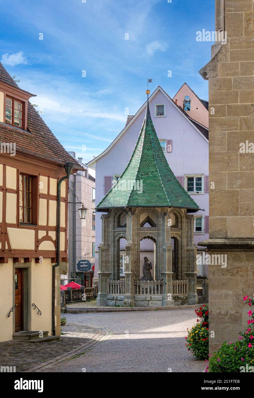 Ölbergkapelle am St. Nikolaus Münster in Überlingen am Bodensee, Baden-Württemberg, Deutschland, Europa Stockfoto