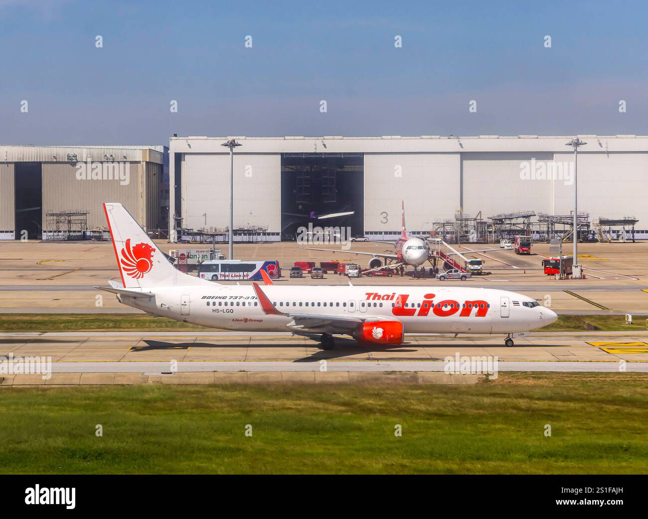 Flughafen Bangkok-Don Mueang. Registrierung: HS-LGQ, Thai Lion Air, Boeing 737-800. // 28.11.2024: Bangkok, Thailand, Asien *** Bangkok Don Stockfoto