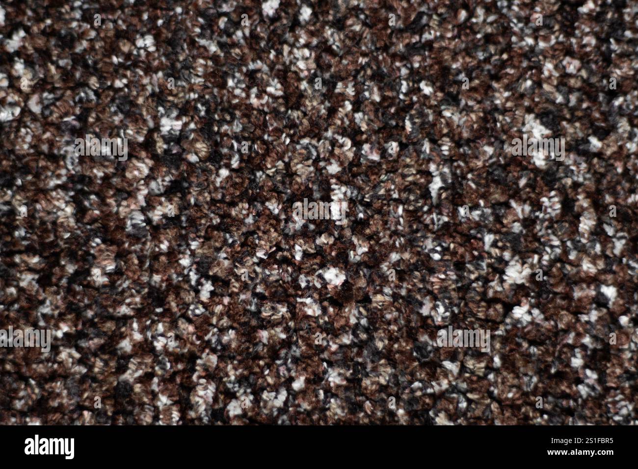 Exklusive, hochauflösende Nahaufnahme des strukturierten Teppichoberflächenmusters Stockfoto