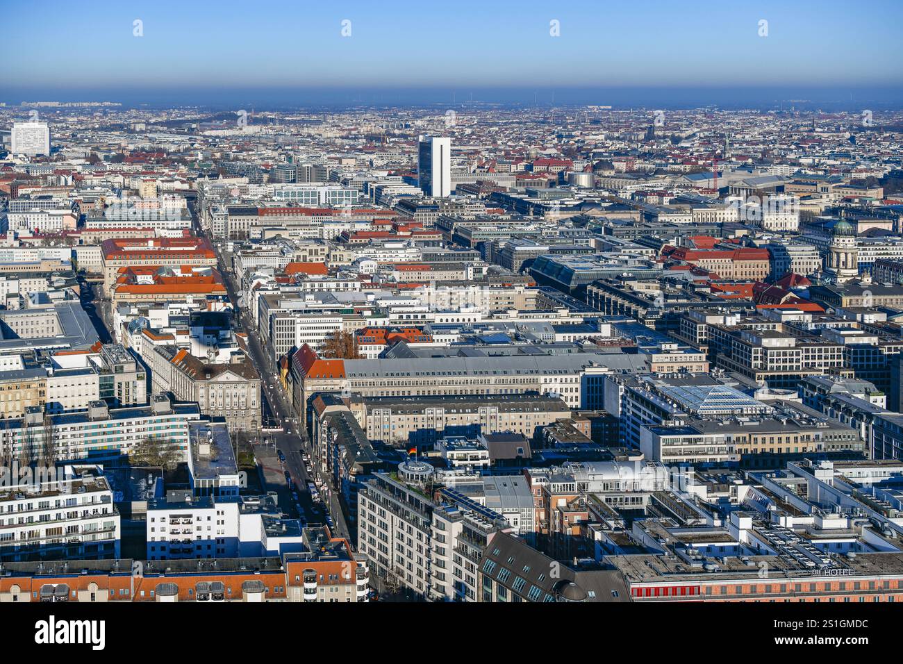 Luftaufnahme, Charite Hochaus, Friedrichstaße, Berlin Mitte, Berlin, Deutschland mcpins *** Luftansicht, Charite Tower, Friedrichstaße, Berlin Mitte, Stockfoto