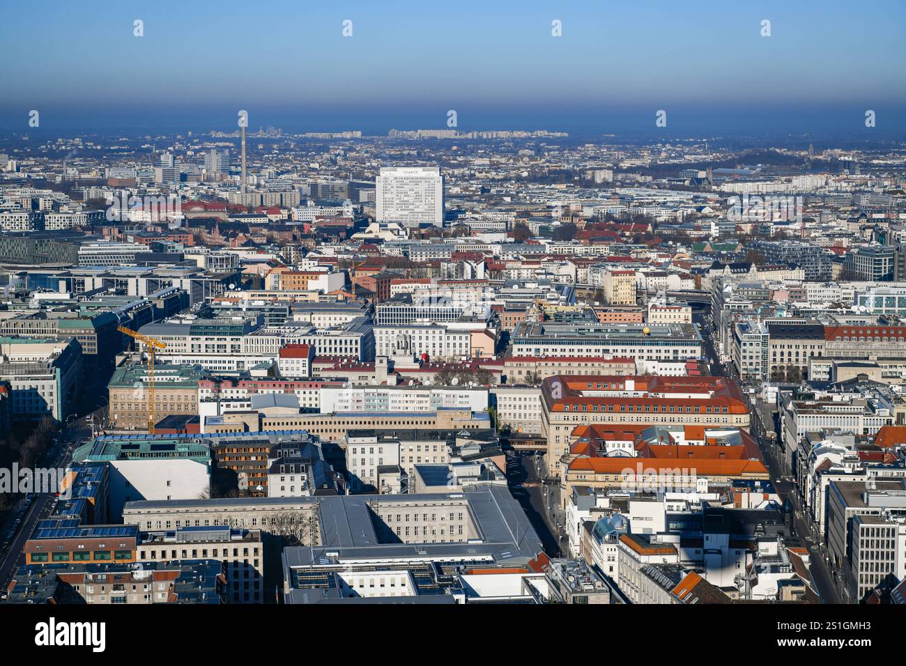 Luftaufnahme, Charite Hochhaus, Bettenhaus, Berlin Mitte, Berlin, Deutschland mcpins *** Luftansicht, Charite Hochhaus, Stationsblock, Berlin M Stockfoto