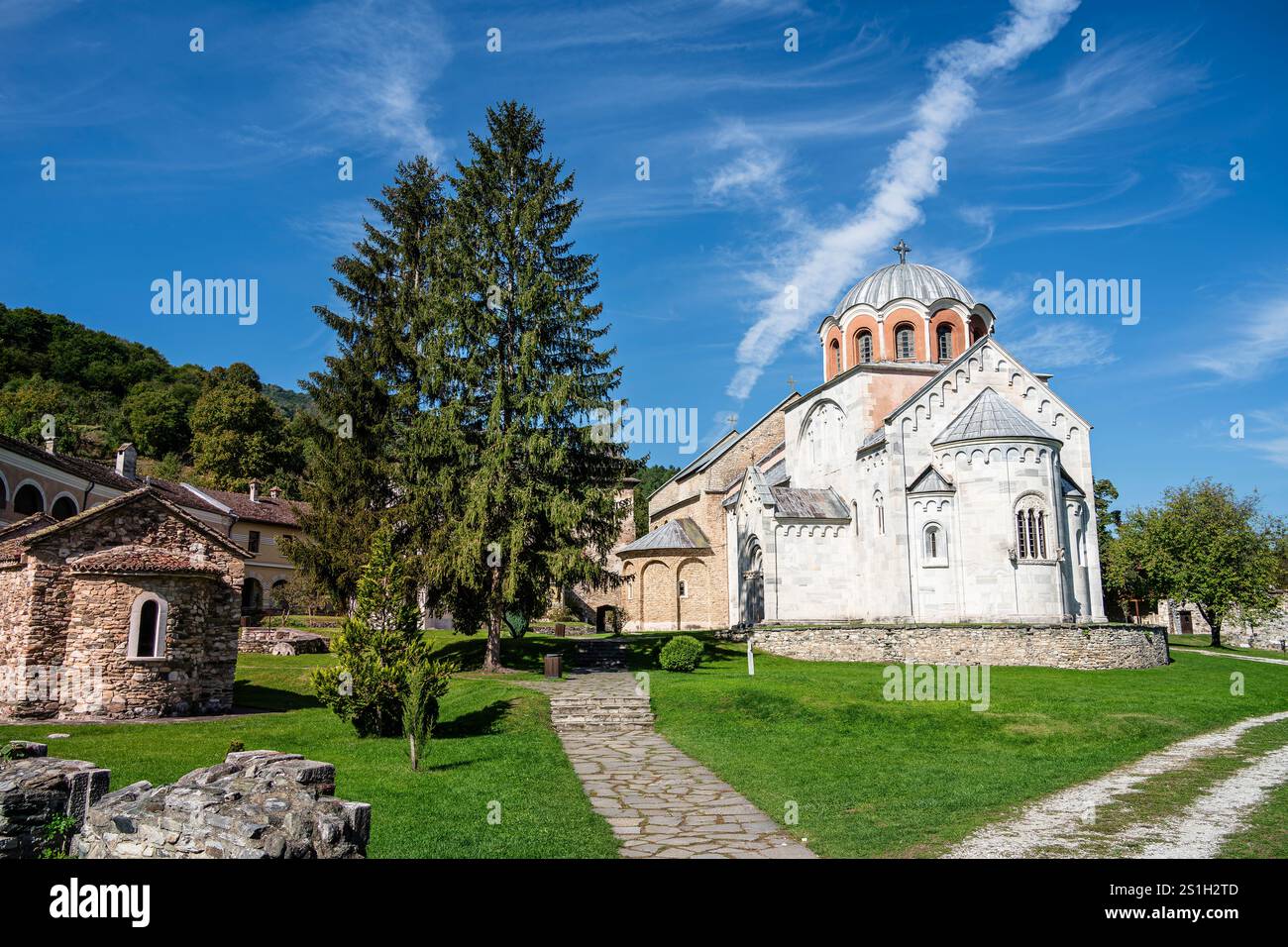 Kloster Studenica, Serbien Stockfoto