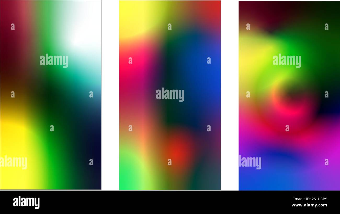 Abstrakte vertikale Hintergrundhintergründe mit drei verschiedenen Farben Stock Vektor