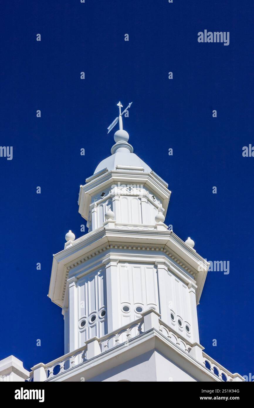 Der St. George Utah Tempel (früher St. George Temple) ist der erste Tempel, der von der Kirche Jesu Christi der Heiligen der Letzten Tage vollendet wurde Stockfoto