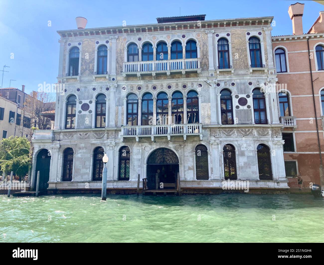 Venezianischer Palast, Canal Grande, Venedig Stockfoto