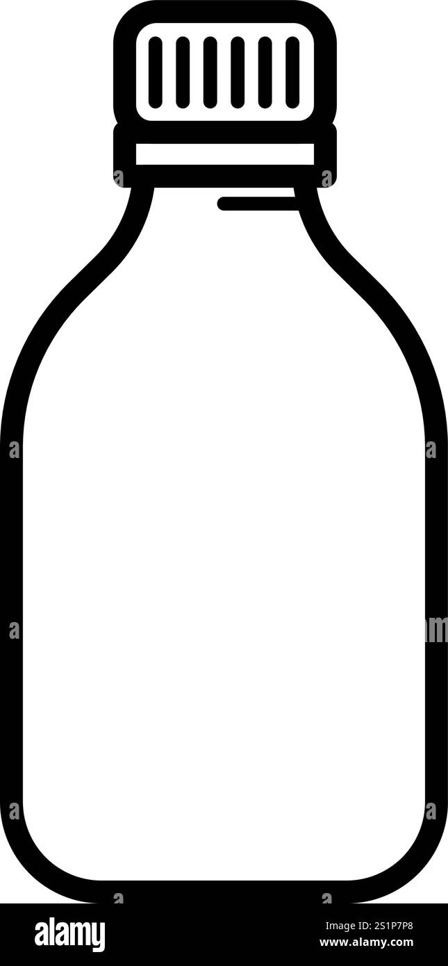 Wasserflasche aus Kunststoff – Vektorillustration Stock Vektor