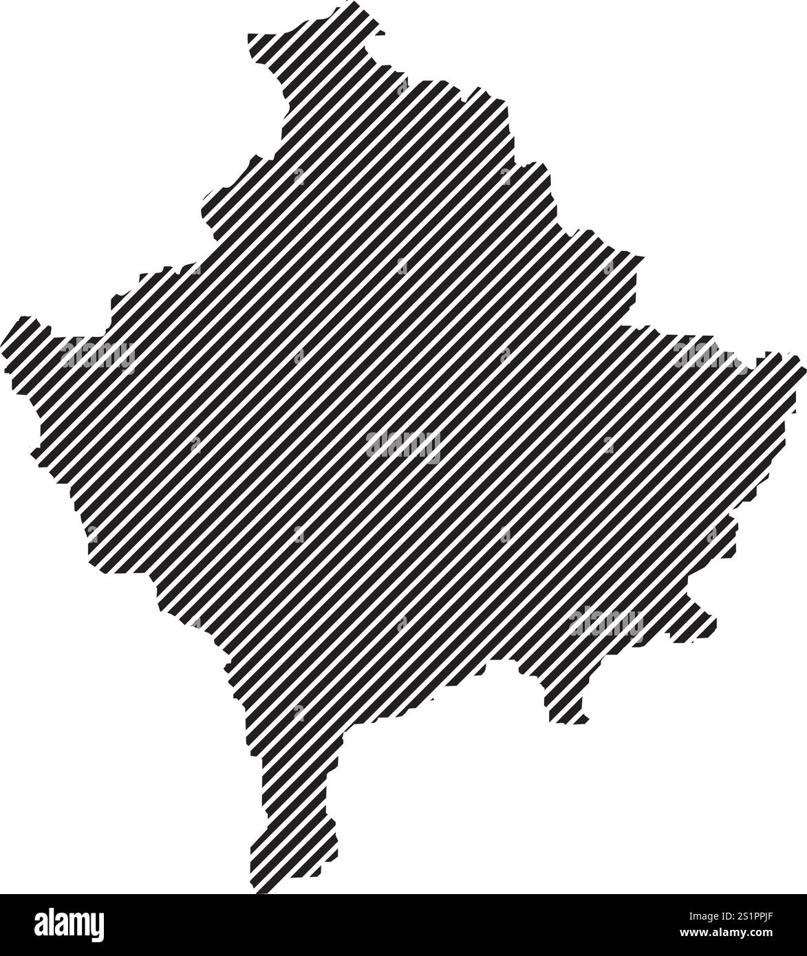 Kosovo Kartensymbol Illustration Element Design Stock Vektor