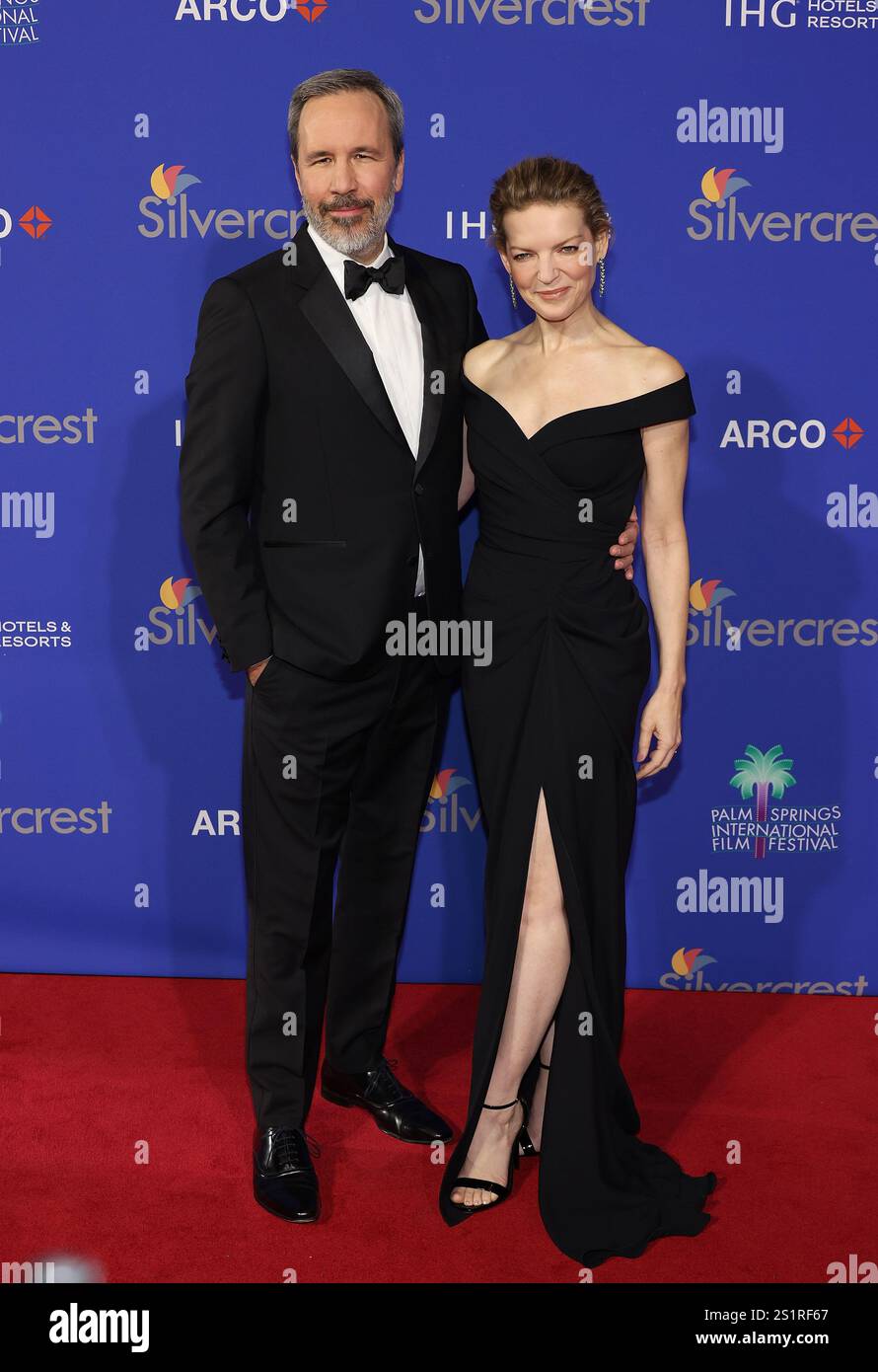 Denis Villeneuve, Tanya Lapointe, nimmt am 3. Januar 2025 an den 36. Jährlichen Palm Springs International Film Festival Film Awards im Palm Springs Convention Center Teil. Foto: Crash/imageSPACE/MediaPunch Stockfoto