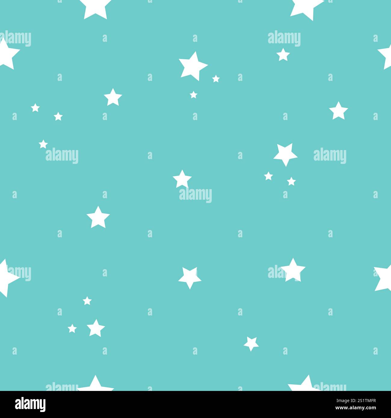 Infinite Starry Texture, nahtlos und schön Stock Vektor