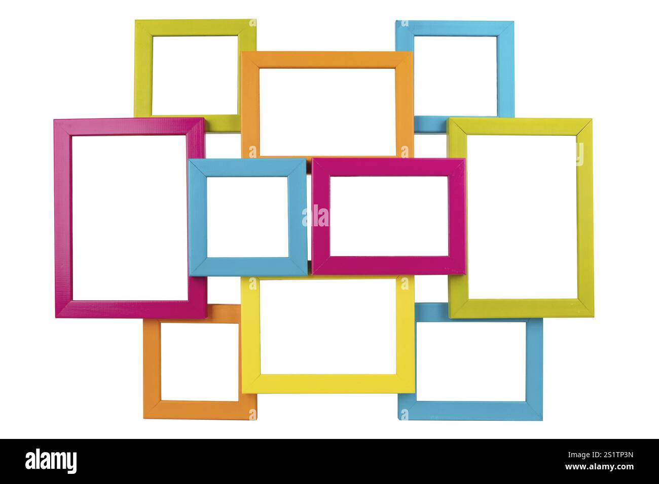 Modernes Bild Rahmen isoliert auf weissem Hintergrund Stockfoto