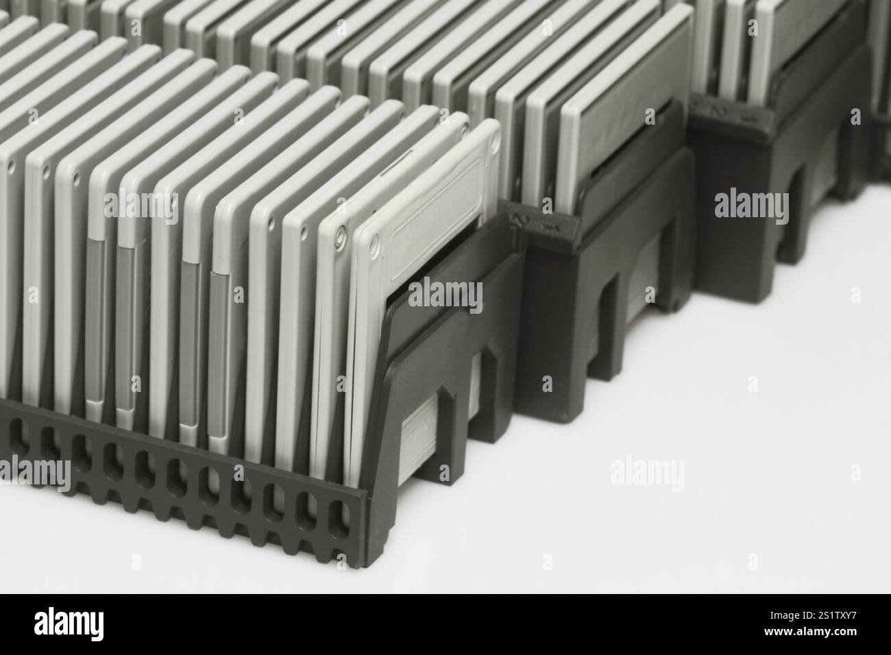 Schieben Sie Magazine im Detail Stockfoto