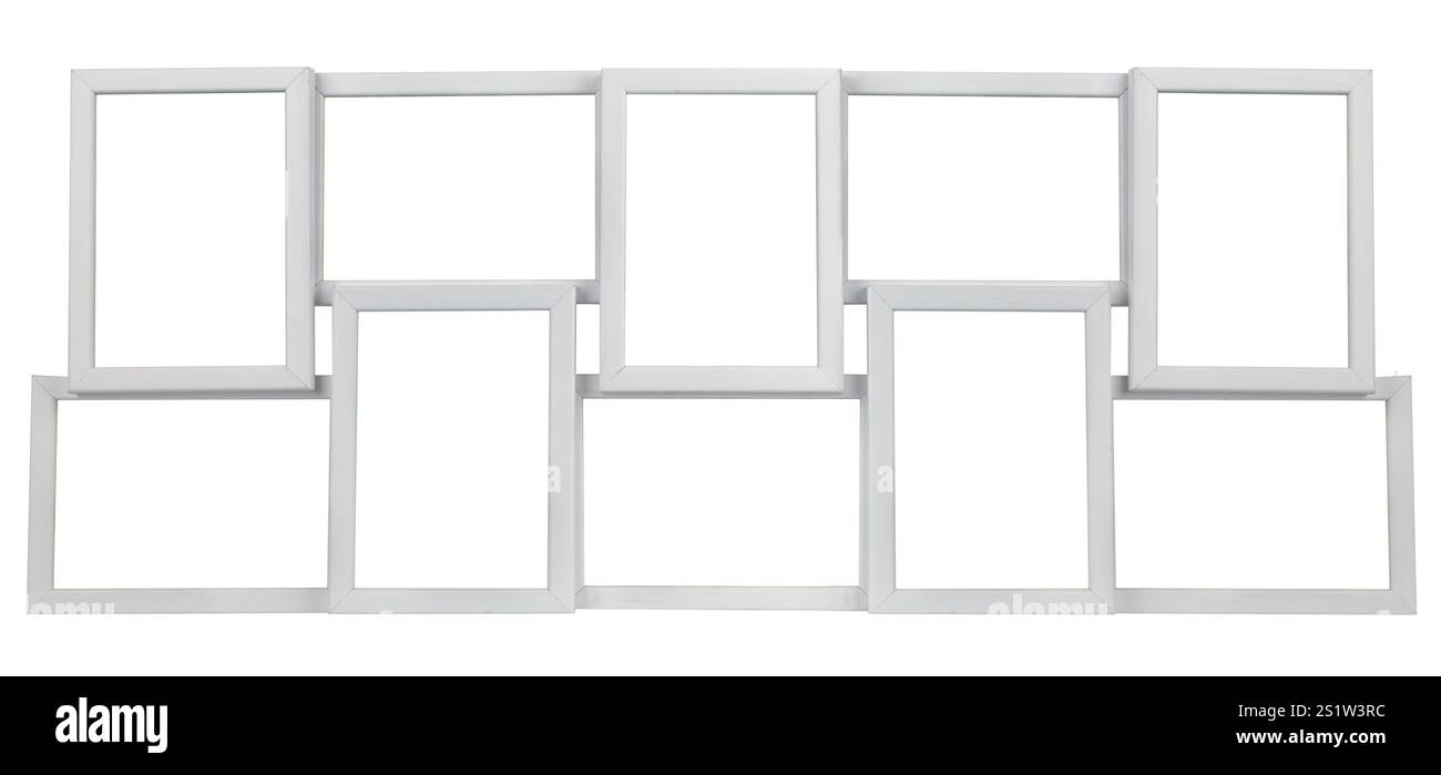 Modernes Bild Rahmen isoliert auf weissem Hintergrund Stockfoto