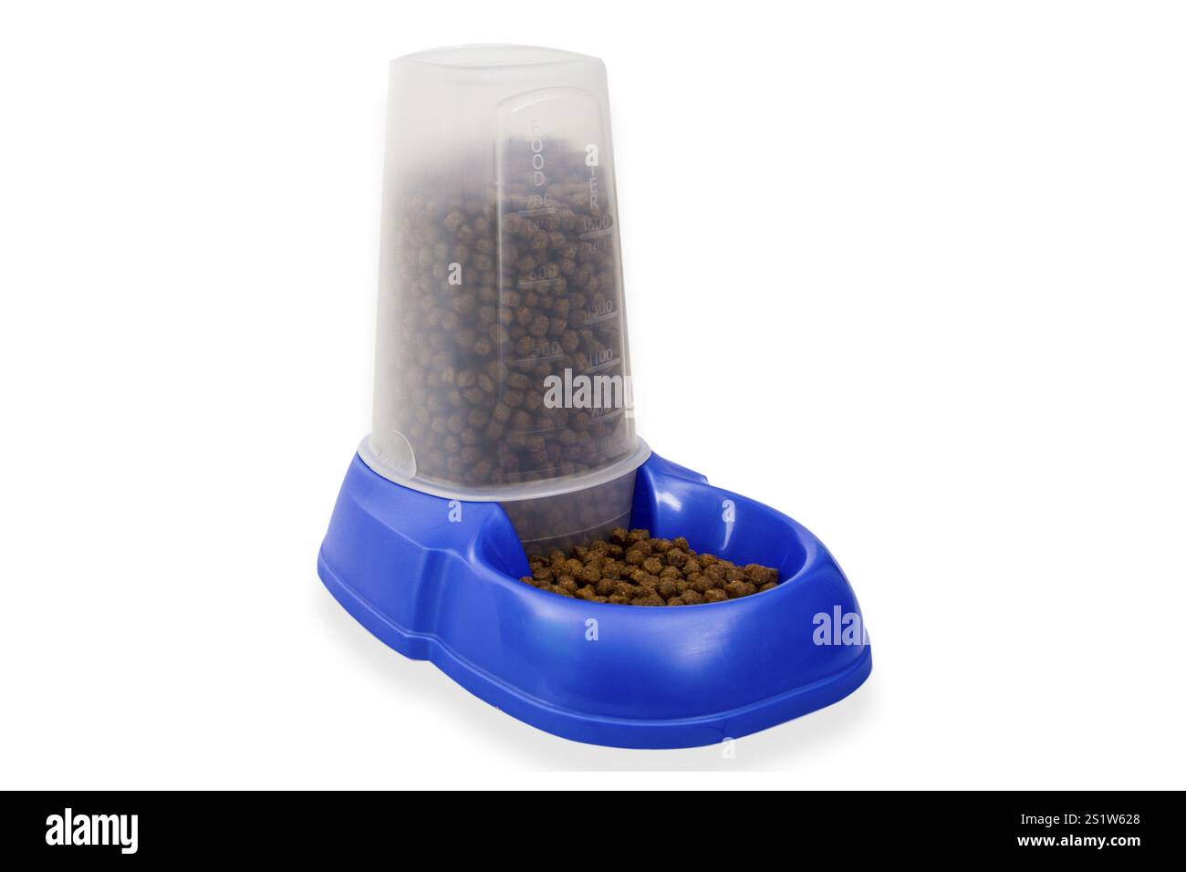 Hundeschale auf weißem Hintergrund Stockfoto