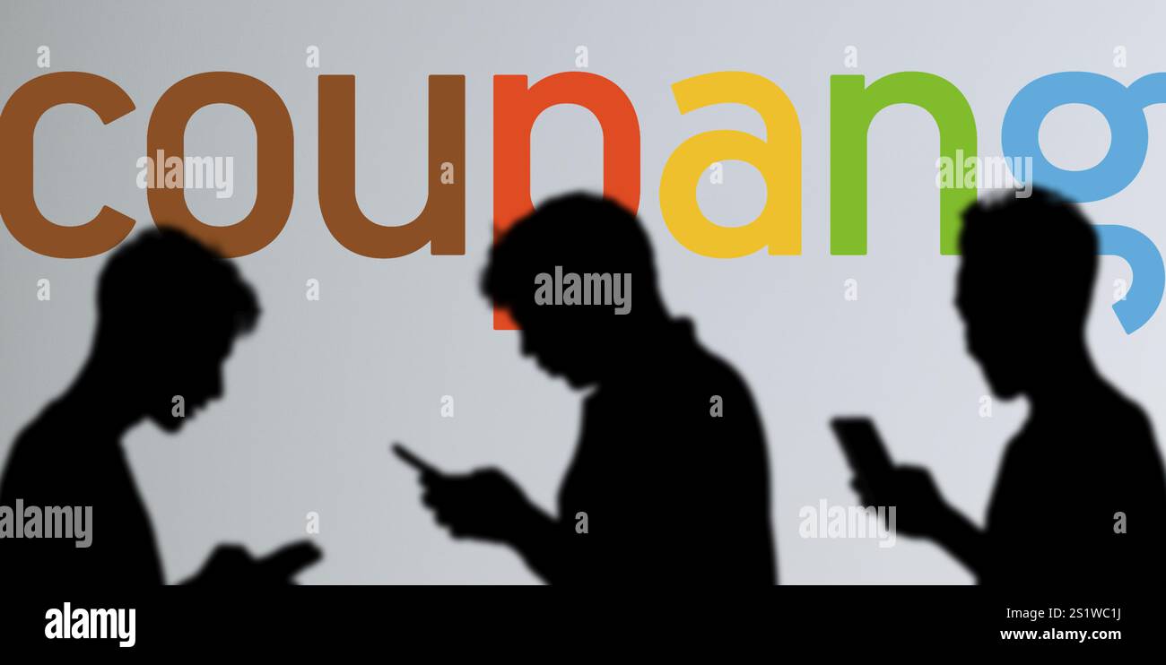 Coupang, Inc. Ist ein US-amerikanisches Technologieunternehmen mit Hauptsitz in Seattle, Washington, das nach dem Delaware General Corporation Law gegründet wurde. Stockfoto