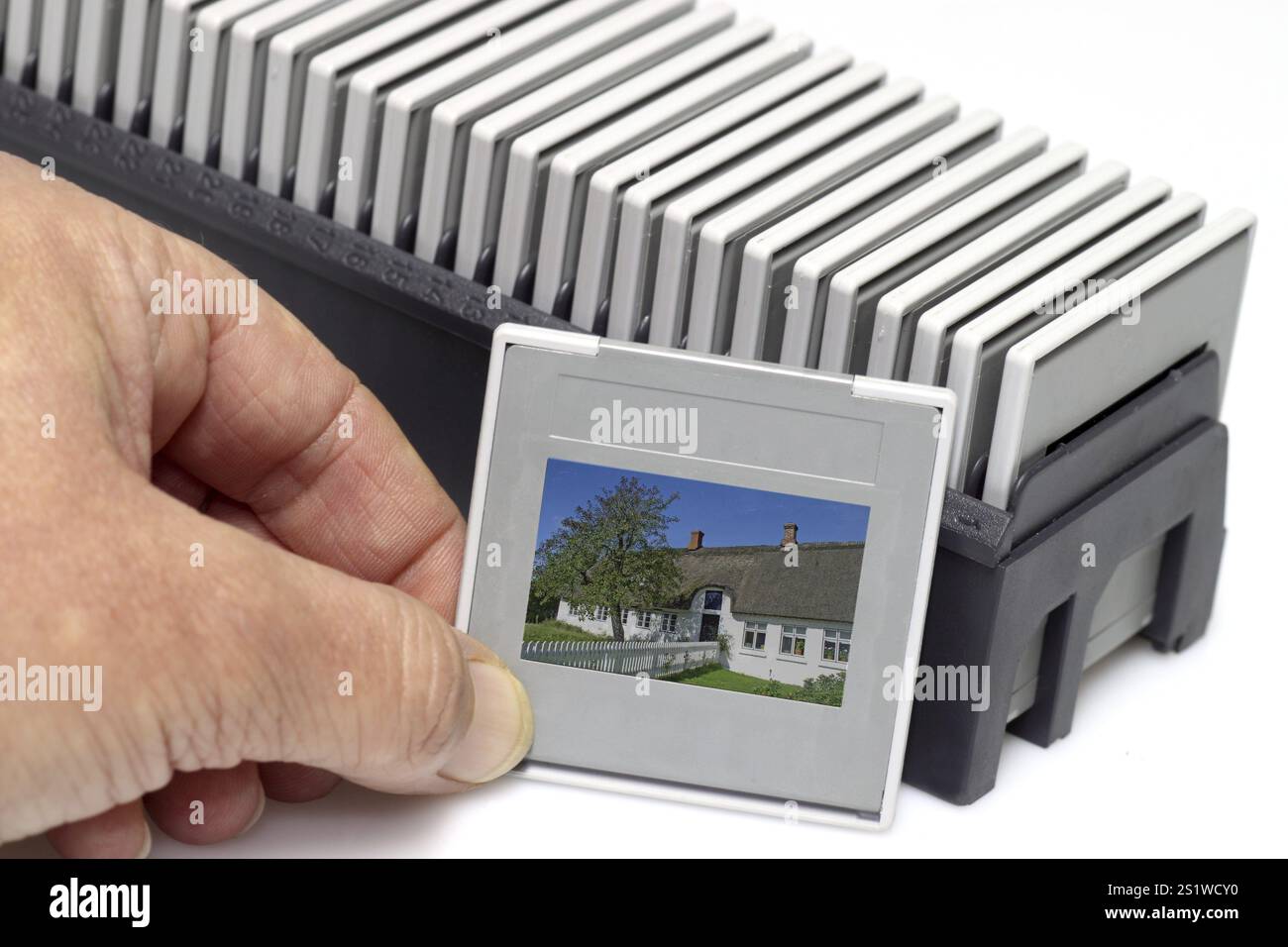 Schieben Sie Magazine im Detail Stockfoto