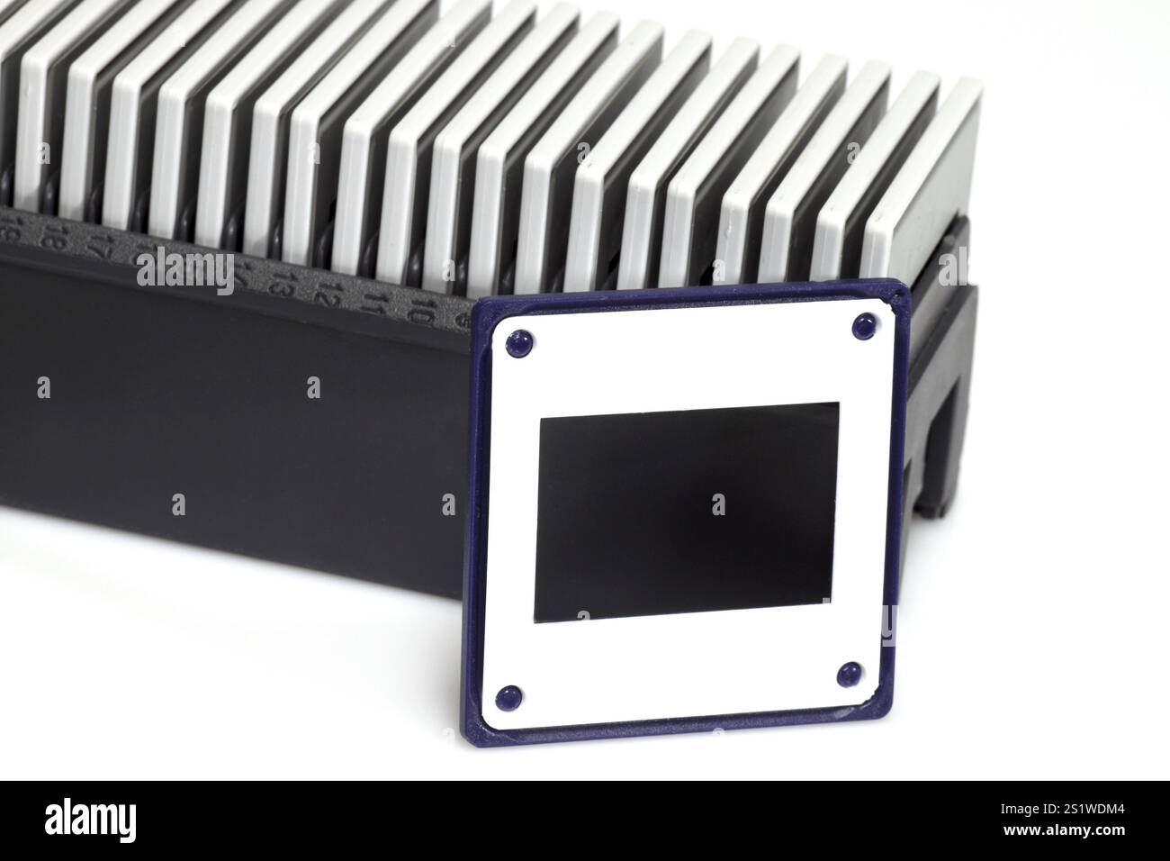 Schieben Sie Magazine im Detail Stockfoto