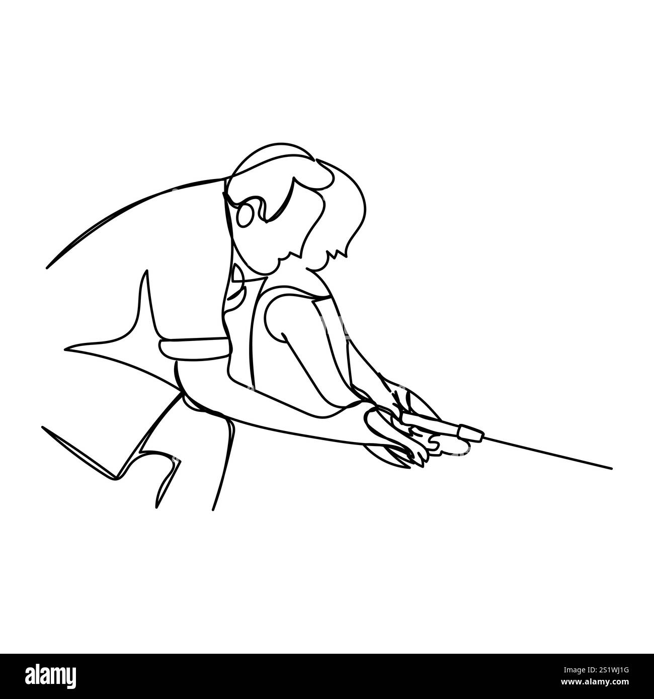 Vatertag Linie Kunst Stil Vektor Illustration, Vater und Sohn Linie Kunst Illustration Stock Vektor