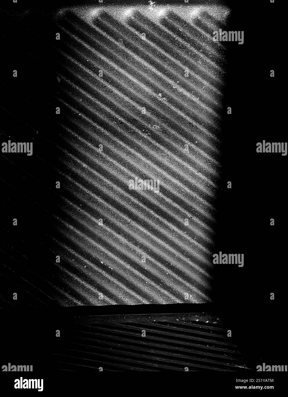 Sunset Glow: Toastbeleuchtung in der Küche Stockfoto