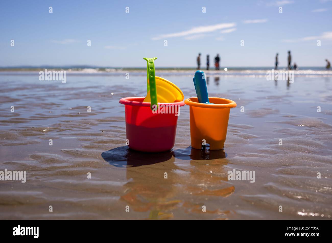 Sommerzeit entspricht Strandzeit. Stockfoto