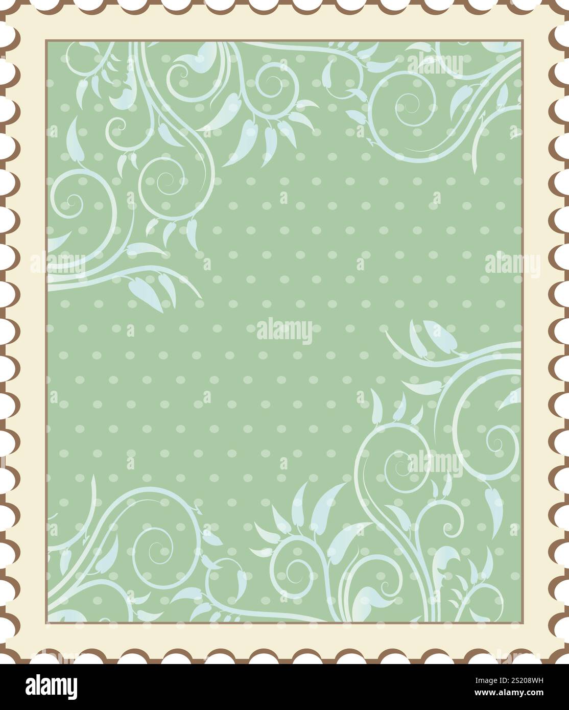 Vektor-Vintage-Hintergrund mit Elementen des Blumenmusters. EPS 10 Stock Vektor