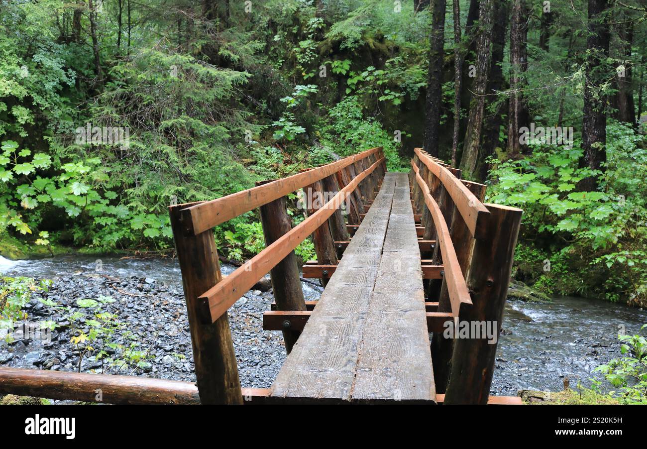 Wanderwege von Sitka Stockfoto