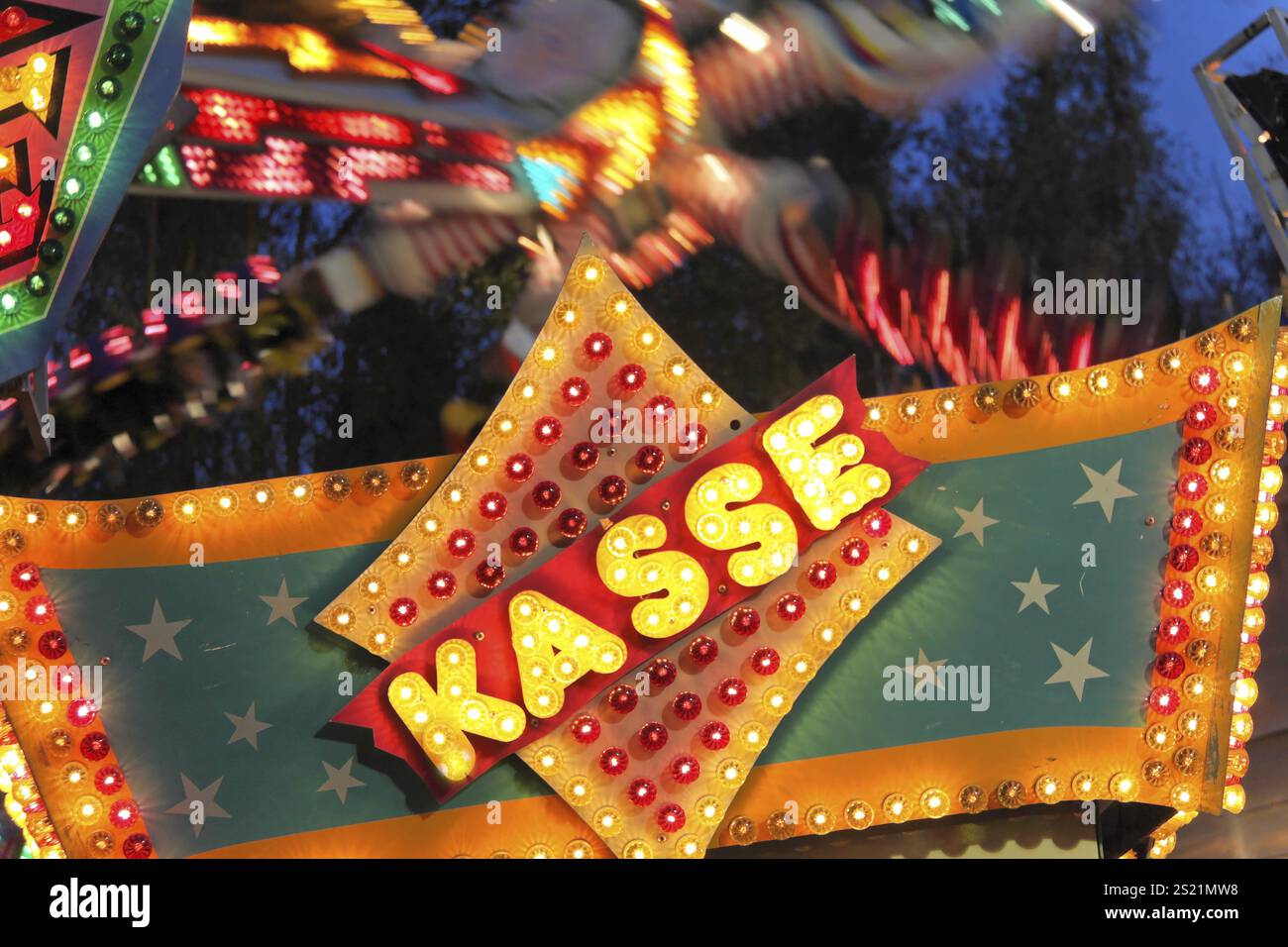 Kassenschalter auf einem Messegelände in Österreich Stockfoto