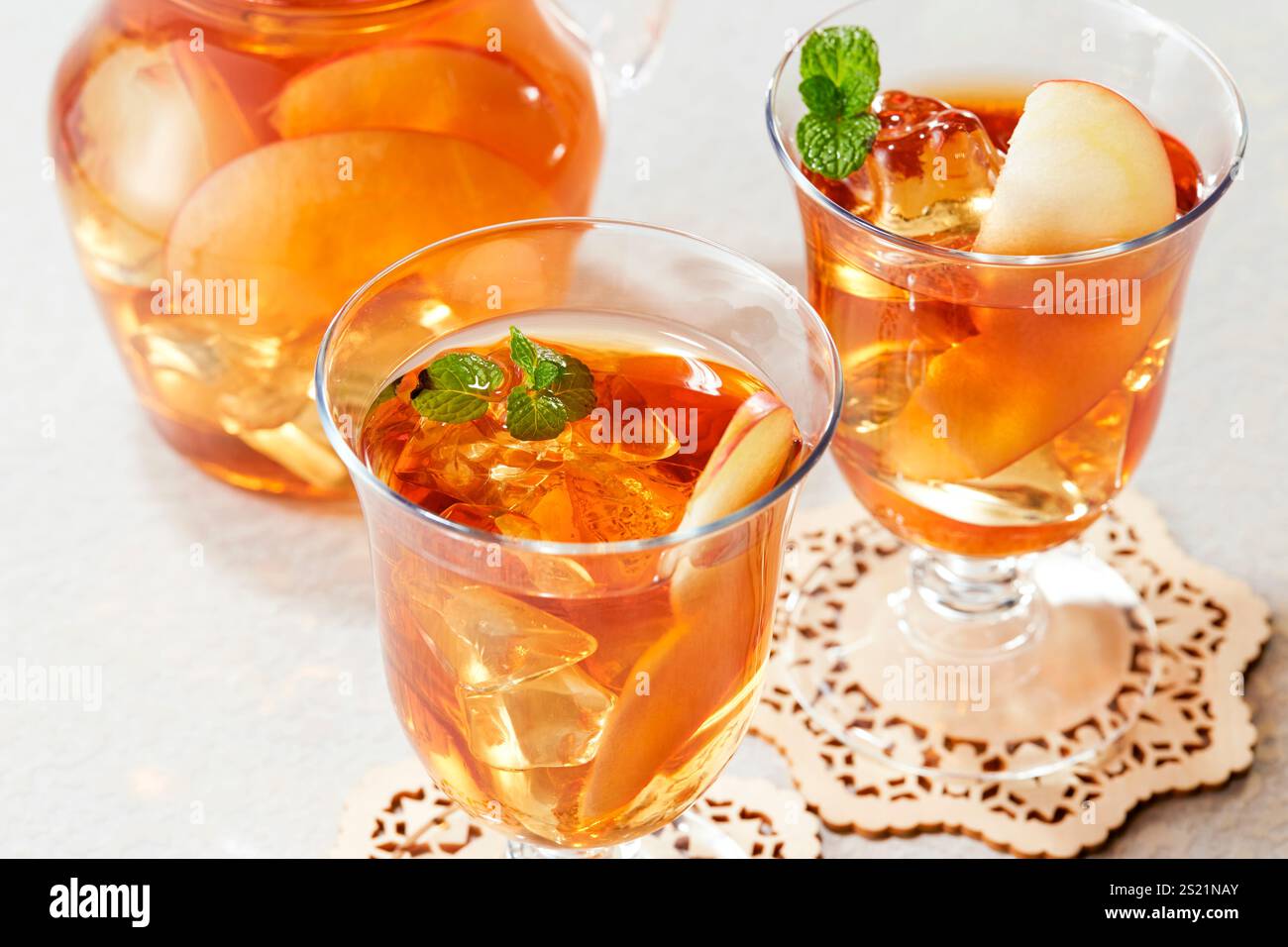 Apfeleistee Stockfoto