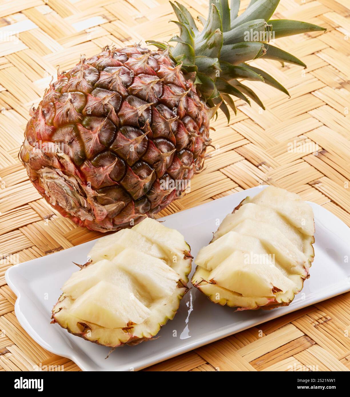 Ananas (Pfirsichananas) Stockfoto