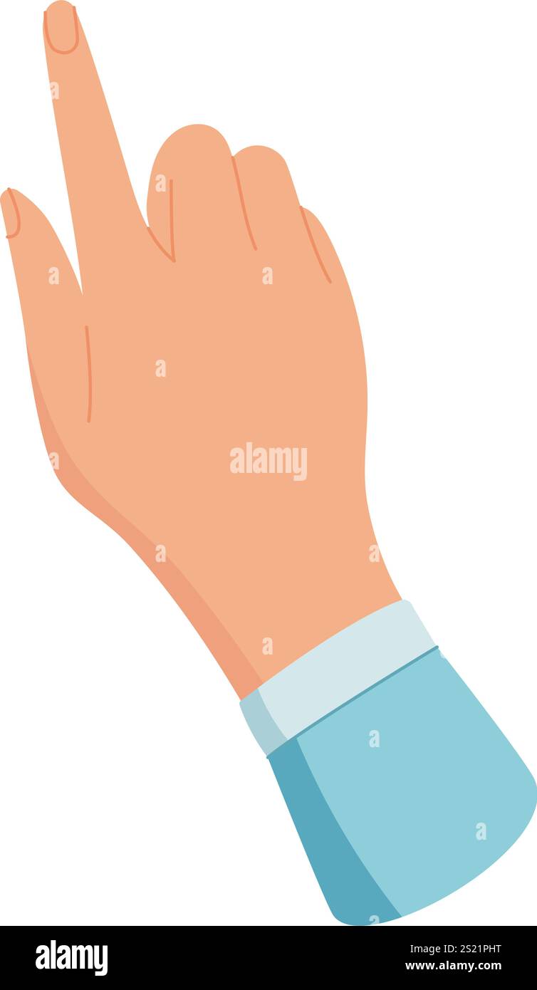 Mobile Touch-Geste Mit Der Hand Stock Vektor
