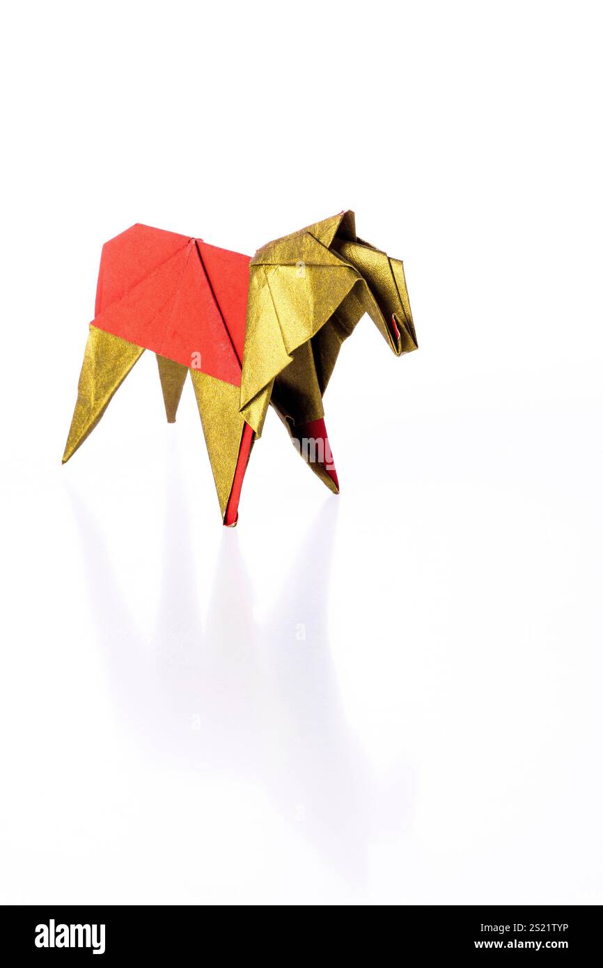 Origami-Pferd Stockfoto