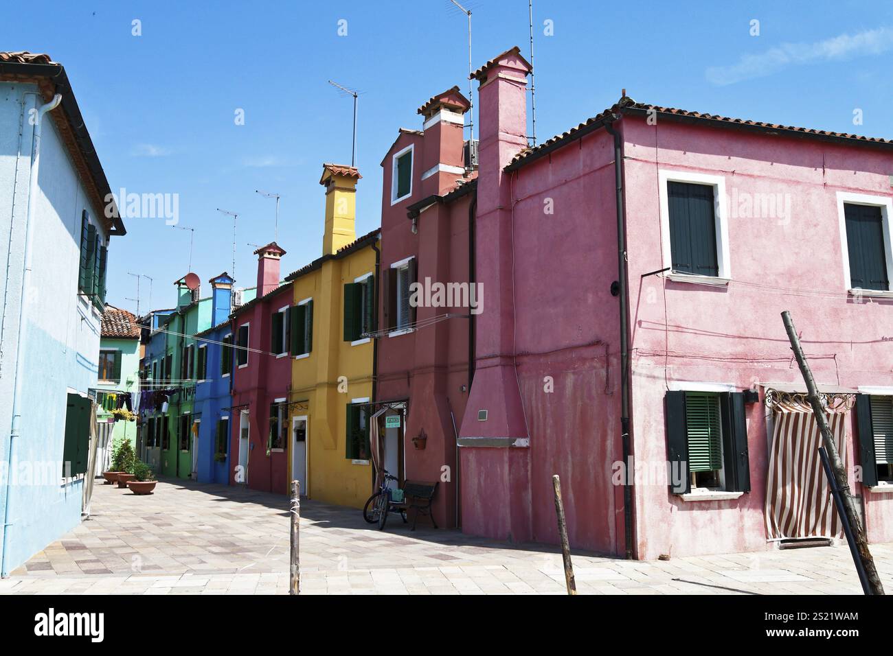 Die Stadt Venedig in Italien ist einen Besuch Wert. Insel Burano Österreich Stockfoto