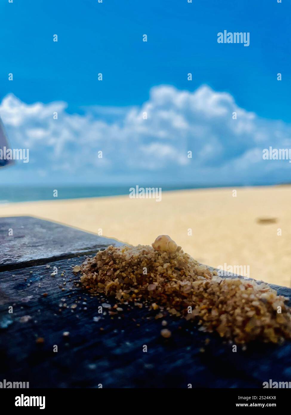 Sri Lanka Meerblick - Smartphone-aufgenommenes Stockfoto