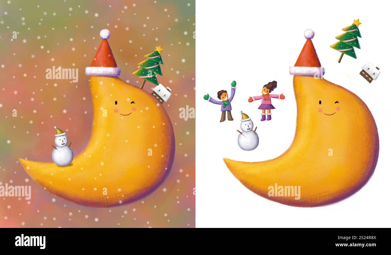 Frohe und fröhliche Weihnachten im Dezember Stockfoto
