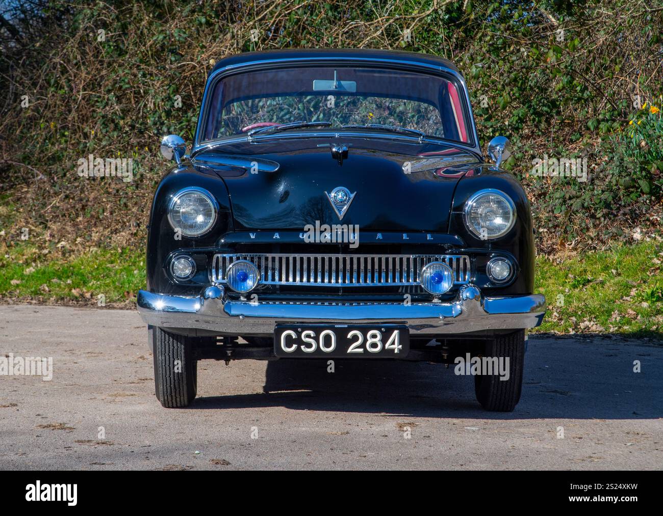 1955 Vauxhall Wyvern klassischer britischer Familienwagen Stockfoto
