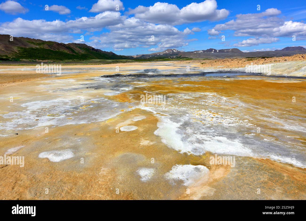Geothermiegebiet Namaskard oder Hverir. Myvatn und Umgebung, Island Stockfoto
