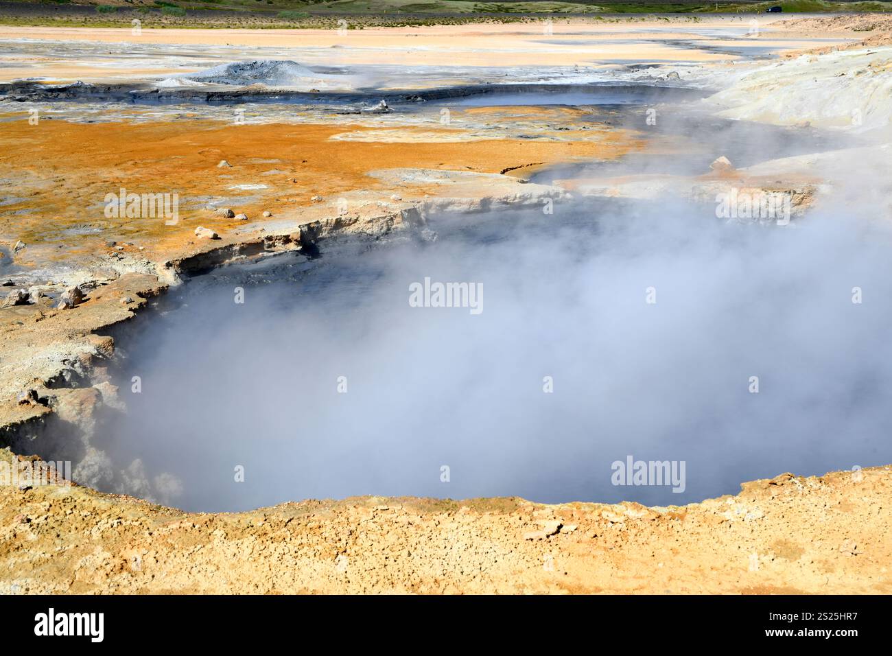 Geothermiegebiet Namaskard oder Hverir. Myvatn und Umgebung, Island Stockfoto