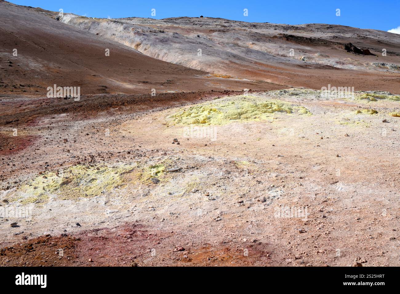 Geothermiegebiet Namaskard oder Hverir. Myvatn und Umgebung, Island Stockfoto