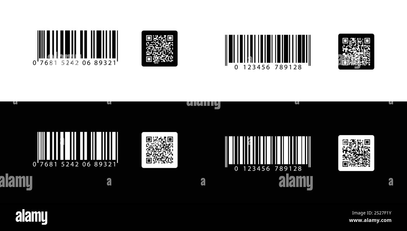 QR-Codeset. Scannen Sie Mich. Symbol qr-Code scannen. Vorlage Scan me QR-Code für Smartphone. Stock Vektor