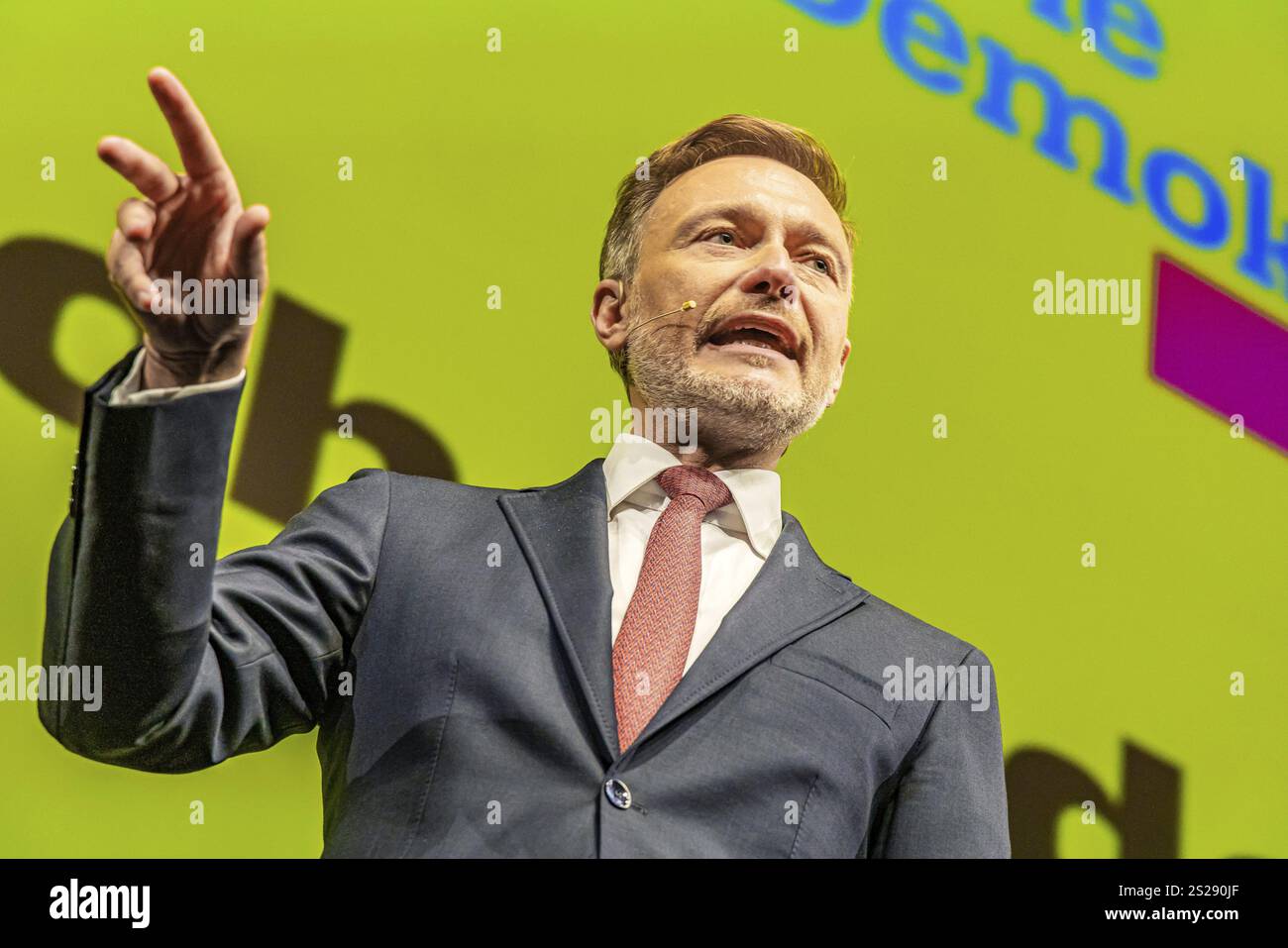 Traditionelles Treffen der FDP-Partei in Epiphany 2025. Die Parteiveranstaltung ist auch der Beginn des Wahlkampfes für die Bundestagswahl 2025. Christi Stockfoto