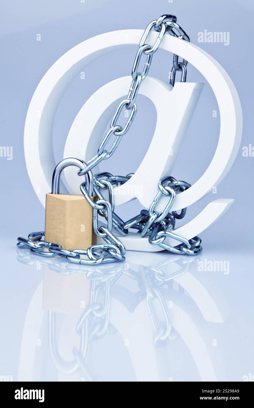 Datensicherheit im Internet. Sicheres Surfen im Internet. Schutz vor Viren und Spam, Datensicherheit im Internet. Sicheres Surfen im Internet. De Stockfoto