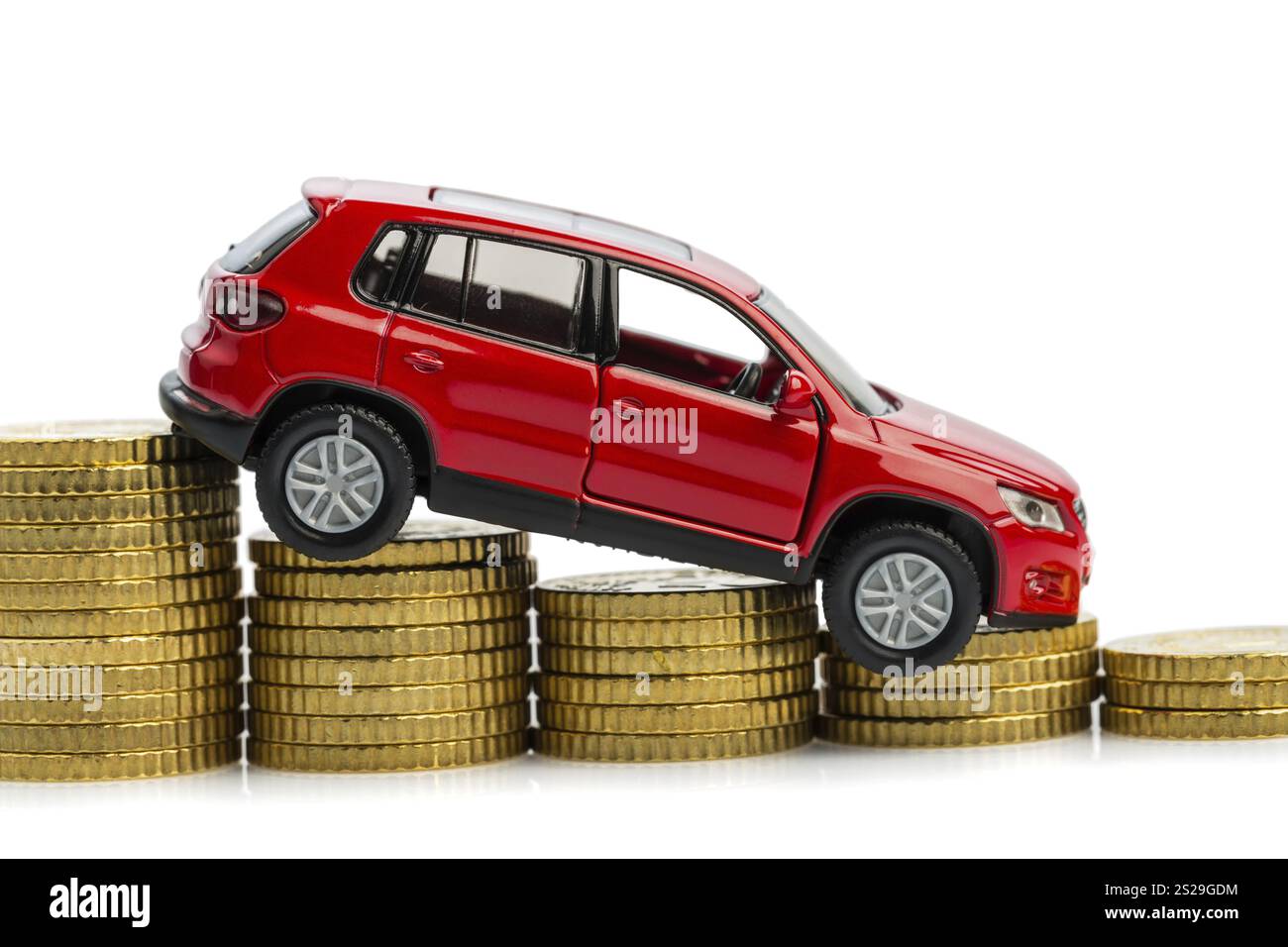 Sinkende Gewinne für Autohändler und Autohersteller Stockfoto