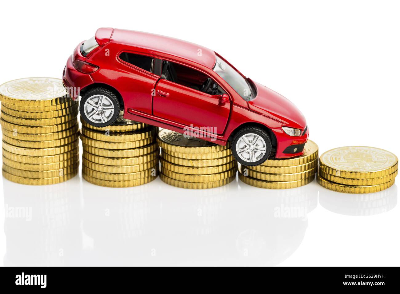 Sinkende Gewinne für Autohändler und Autohersteller Stockfoto