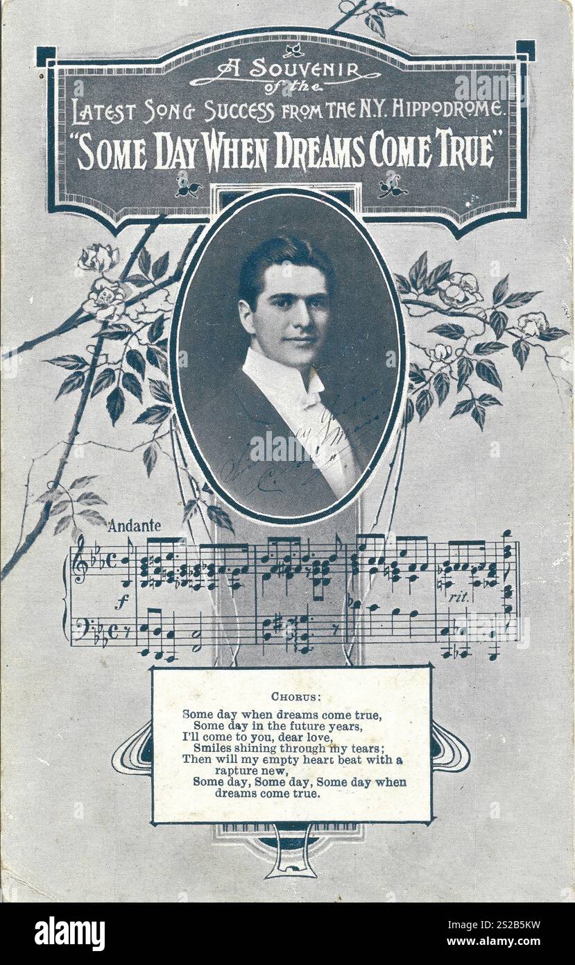 New Yorker Hippodrom frühe Werbung Stockfoto