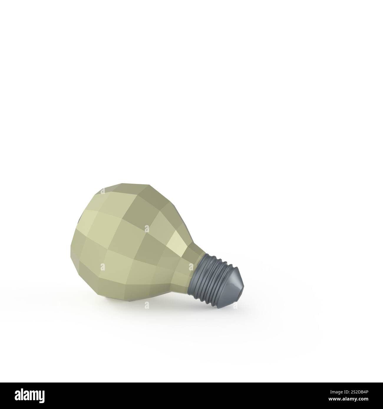 niedrige polygonalen Licht Lampe Konzept 3D-Symbol Stockfoto