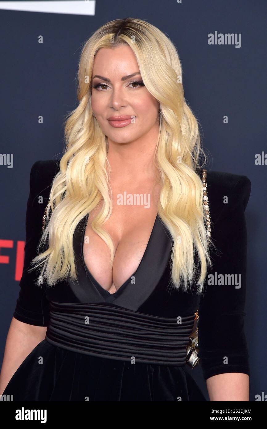 Maryse Ouellet bei der Premiere der Wrestling Show „WWE Monday Night RAW“ auf Netflix im Intuit Dome. Inglewood, 06.01.2025 Stockfoto