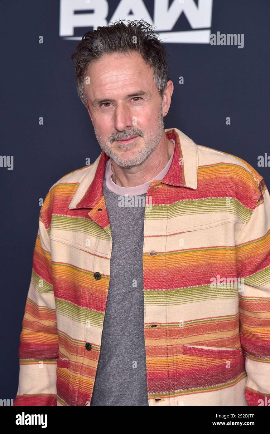 David Arquette bei der Premiere der Wrestling Show WWE Monday Night RAW auf Netflix im Intuit Dome. Inglewood, 06.01.2025 *** David Arquette bei der Premiere der Wrestling-Show WWE Monday Night RAW auf Netflix im Intuit Dome Inglewood, 06 01 2025 Foto:xD.xStarbuckx/xFuturexImagex RAW_5277 Stockfoto