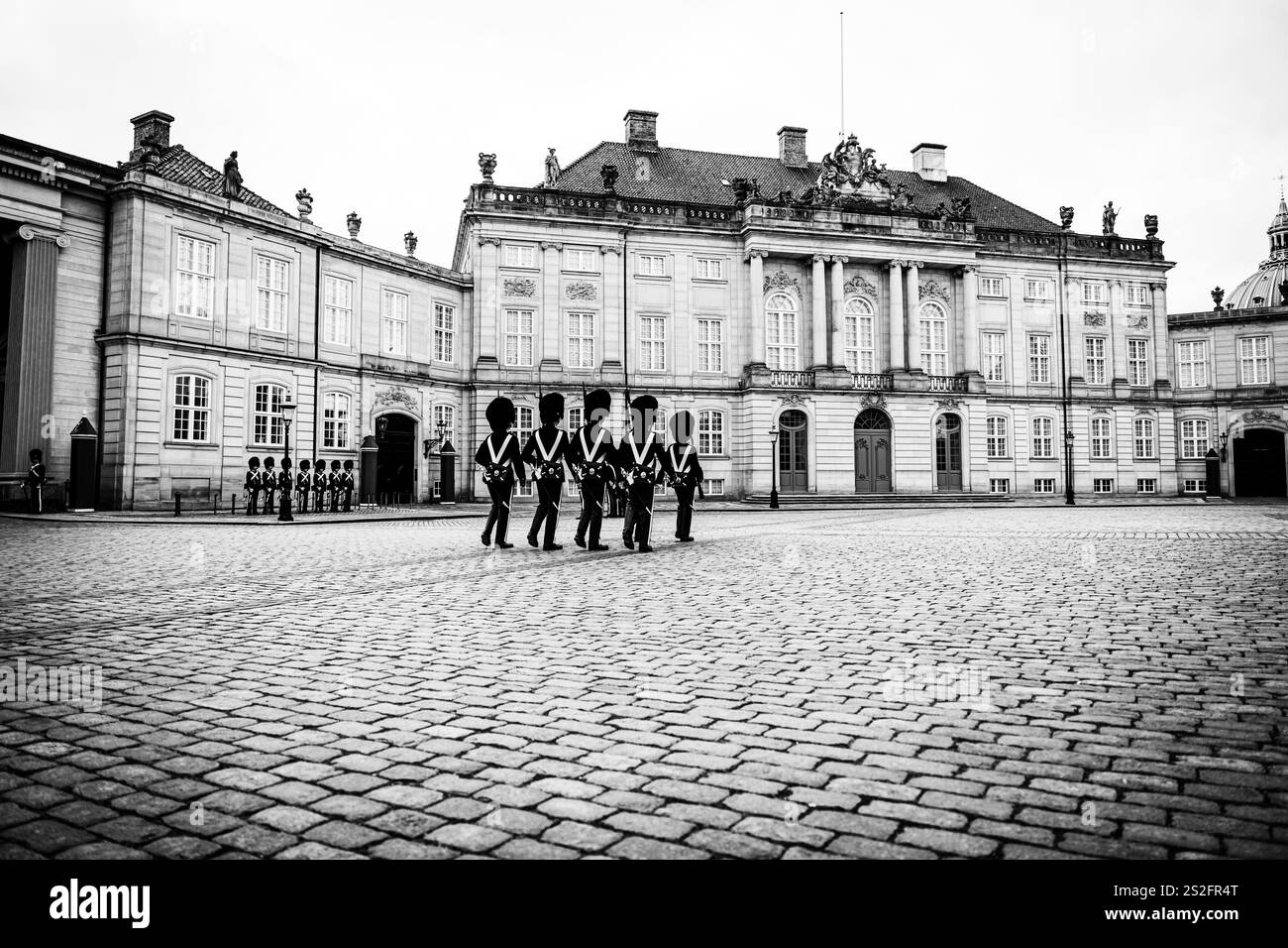 Die Königliche Garde Kopenhagens Stockfoto